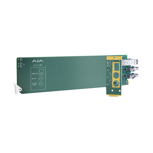 AJA 2-Channel 3G-SDI to Multi-Mode LC Fiber Transmitter - Requires 2 slots 
in frame