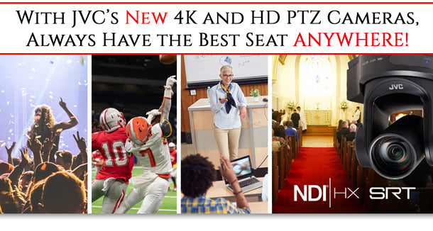 NEW JVC 4K and FULL HD PTZ Cameras feature NDI and SRT capabilities ...