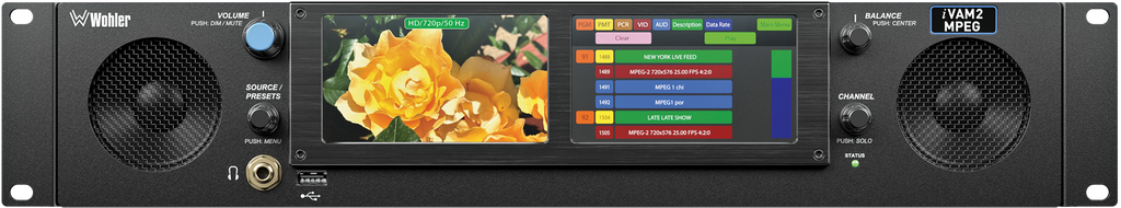 Wohler iVAM2-MPEG Audio & Video Monitor