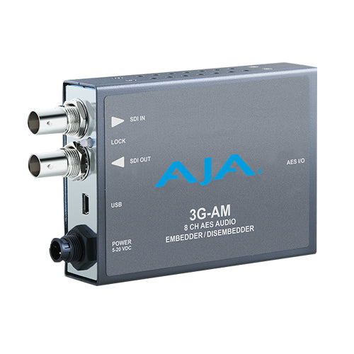 AJA-3G-AM-XLR  AES Embedder/Disembedder bal. XLR USB Mini-Config support