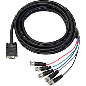 Marshall RGB-5HD15-6 HD15 to RGB HV Video Cable - 6ft