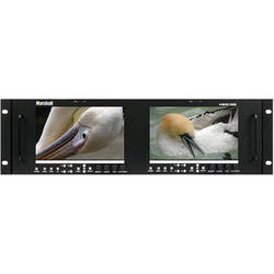 Marshall V-MD702-3GSDI 7" LCD  Dual Rack Mount Monitor with two MD-3GSDI-A Modules