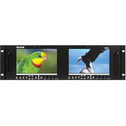Marshall V-MD702 Dual 7" High Resolution LCD Rack Monitor with Composite and Component loop outs