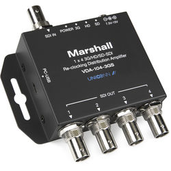 Marshall VDA-104-3GS 1x4 3G/HD/SD-SDI Reclocking Distribution Amplifier